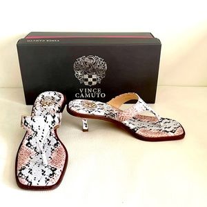 Brand New Gorgeous Vince Camuto Toe Post Leather Sandals